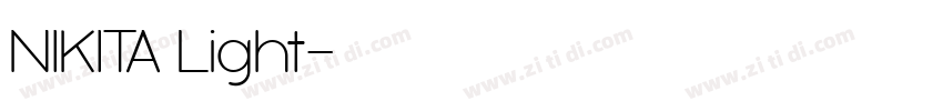 NIKITA Light字体转换